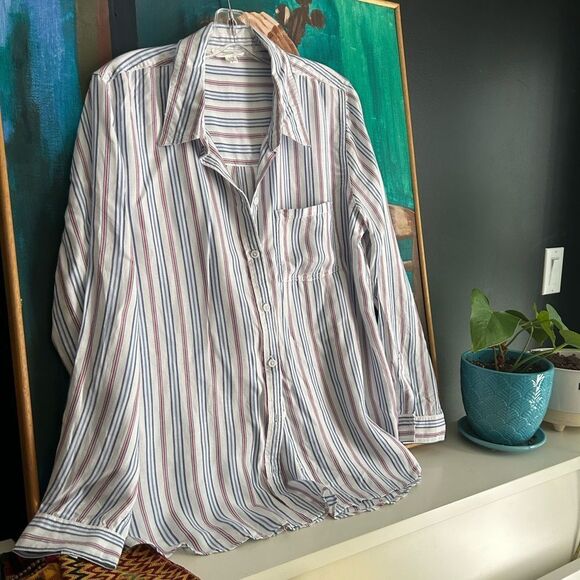 beachlunchlounge Multicolor Striped Blouse L - Picture 5 of 16